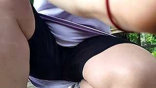 Gorgeous Likalax loses control and pees in her cut-offs at the boat station