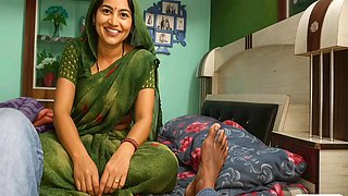 Indian Tamil Bhabhi New Couple Merried Injoy Indoor Bed Romance By -snapchat143