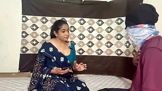 Balackmailed landlord Bhabhi with her nude video then fucked her hard and got rent waived off