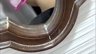 Egyptian Stepsister Perfect Ass Sucked His Cock in the Bathroom Horny Arab Slut Dirty Talk