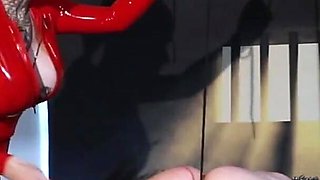 Miss Alessa Milano Red Latex, My Whipp & My Sissybitchs Eggs