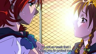 Horny anime lesbian teens skip class to lick pussy