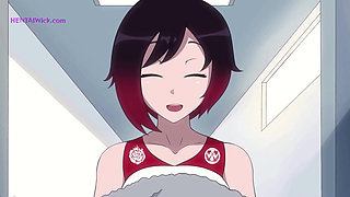 Ruby's Hot Shower Workout in the Men's Locker Room (Exclusive Cartoon Porn)