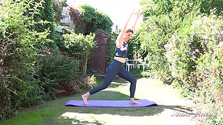 Alison's Outdoor Workout Routine Ends in Naked Masturbation