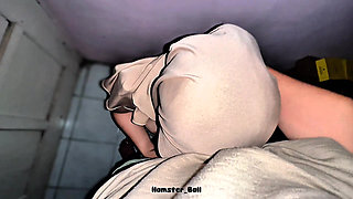 Almost Caught, My Wife Invites Me to a Public Blowjob in a Factory Warehouse