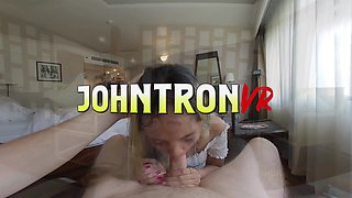 Flat Chested Massage Lady Does Her First Porn!