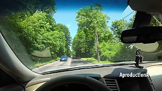 The Last Squirt and Golden Shower in My Car 4K