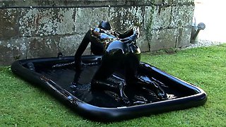 Latex outdoor sex