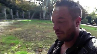 German public POV MILF outdoor fucked