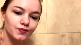 Curly Blonde Teen Records Solo Dildo Masturbation More at
