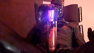 The Baroness Noir punishes her slave with a steel dildo