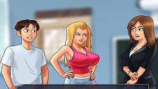 MissKitty2K’s summer saga with a French tutor gets steamy in the washroom