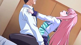 A pink haired slut fucks teacher here