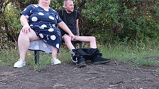 A Neighbor in a Park Jerks off My Dick Until I Cum