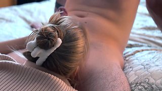 The guy treated his young Russian girlfriend with a sweet cock