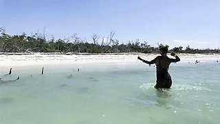 Monika Fox Naked Ocean Swim & Quick Yacht Captain Blowjob - Cum In Mouth Cabin Fuck