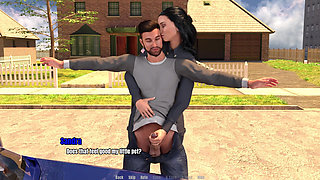 Grandma's House 10 - Police Officer Sandra Giving Handjob to Thomas Till He Cum