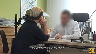 Loan4k. tempting female has sex with loan agent to commence her