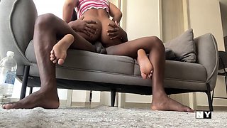 Indian aunty and a young girl getting down and dirty together