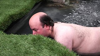 Foot Worship in the Waterfall