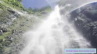 Sfw Road Trip to Hana for Suzy Wylde in Waimoku Falls, Maui