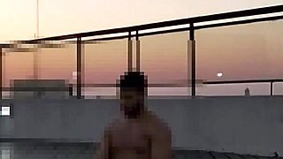 Cumming a Lot in the Pool at Sunset - Accounter Adventures