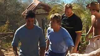 Paty Gets Her Face Covered with a Bukkake after Being in a DP Gangbang - Private Porn Sex Videos