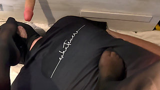 I Humiliate My Slave by Making Me Lick My Feet and Make Him Lick Rubber Cock
