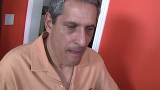 Naughty Nanny Fucks Hard - Big Tits Teen Threesome with Cum in Mouth