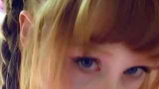 Amateur blonde teen girlfriend toyed and facialized