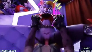 Uncensored 3D Compilation: Roxanne Wolf from FNAF in Porn