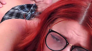 Slutty Schoolgirl Fucks Her Teacher to Get Her Homework Done (english subtitles)