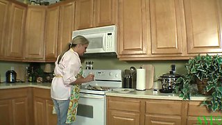 Models: Bridgett Lee & Daniel Plump Step-nana Takes Care of Horny Step-grandson Fresh Out of Boot Camp