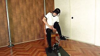 unexpected Results!? Dildo Insertion Pedaling Challenge