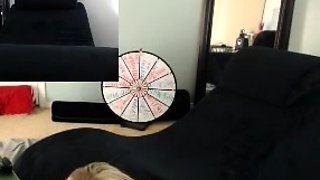 Innocent Busty blonde fingering and toying pussy