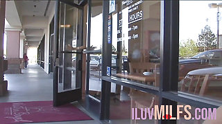 Milf with big tits gets fucked after dinner