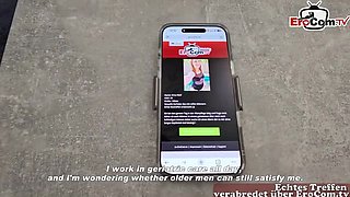 German Teen Arina Wolf Picked Up For Sex Date On EroCom App - Amateur Teen Fuck With Old Man