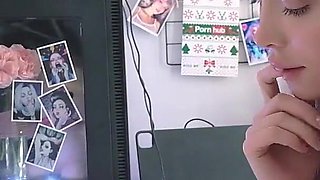 Spies on Kate Kuray While Jerking off