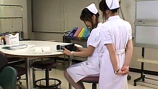 Naughty nurse masturbates