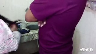 Desi Stepbrother Fucks Me in Kitchen After Fixing Hand Washing Machine Pipe - Big Ass Teen Doggy Style
