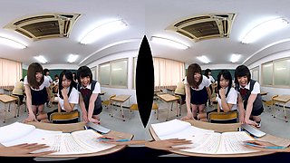 There Are Very Few Men In The School, And Girls Are Overpowering! Part 1 - Japanese Harem Pov Vr