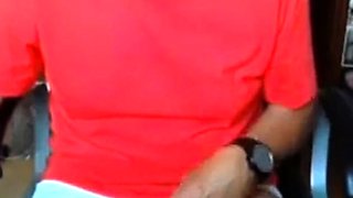 Daddy Hunk Jerks Off on Webcam