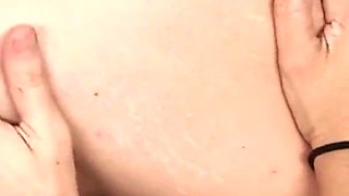 Big tits lesbian MILF friends masturbate with strap-on