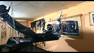 This Girl in Mask Is a Tied up Slave in the Hands of Her Mistress