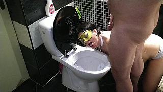 Slave Slut Mouth Served as a Toilet