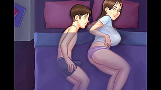 Forget sleep, it's hook-up time with Jenny from Summertime Saga