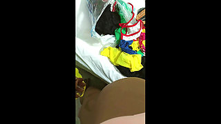 Jasmine Bhabhi Hot Blowjob Fucking Ass behind the Scene while Makeup and Wearing Saree Before Sex