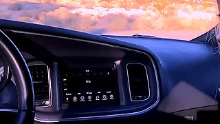 Slutty Pornstar Nina Rivera Loves to Suck My Dick in the Car