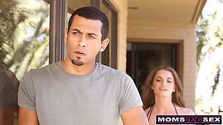 StepMilf Silvia Saige & Aria Alexander Take turn on Peeping Neighbors Huge Cock