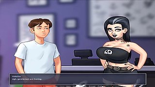 Summertime innocent doll Misskitty2k gets inked in this animated adventure